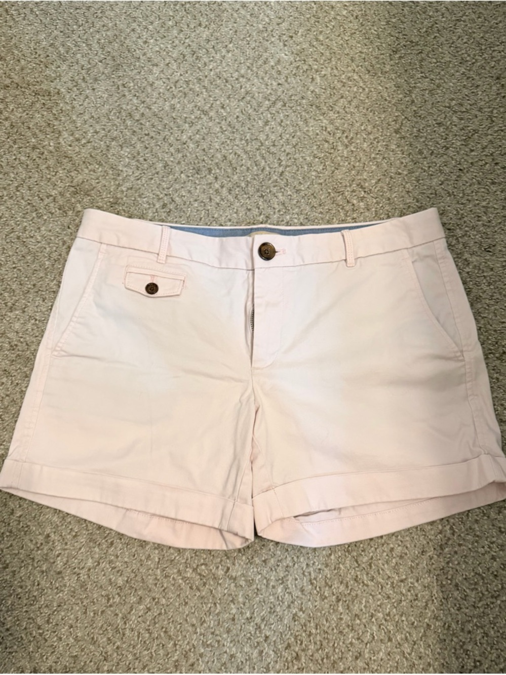 Banana Republic Blush Pink Cotton Chino Shorts